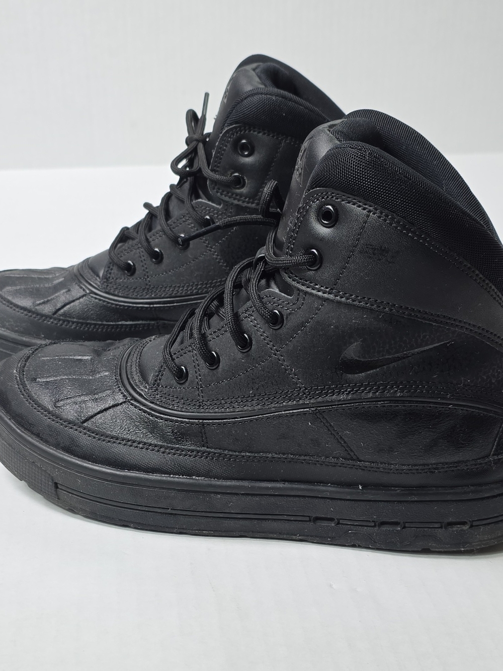 Nike Black Youth High-Top Rain Boots